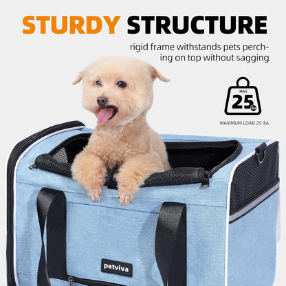 Petviva Cat Carrier with Privacy Curtain