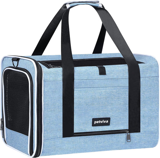 Petviva Cat Carrier with Privacy Curtain